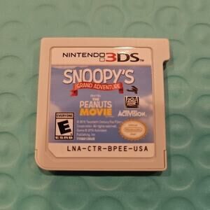 Snoopy's Grand Adventure Peanut Movie Nintendo 3DS 2015 Cartridge Only TESTED